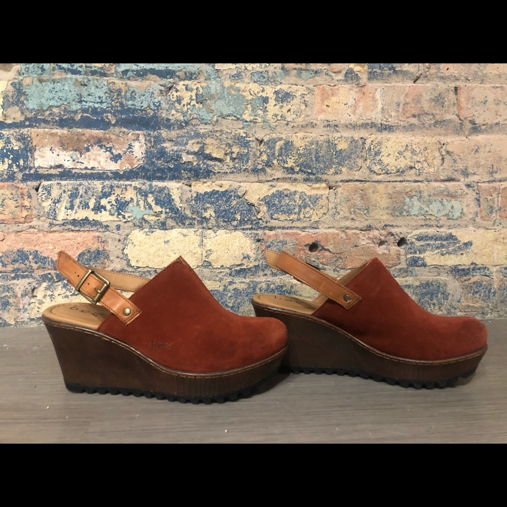 Rust colored clogs